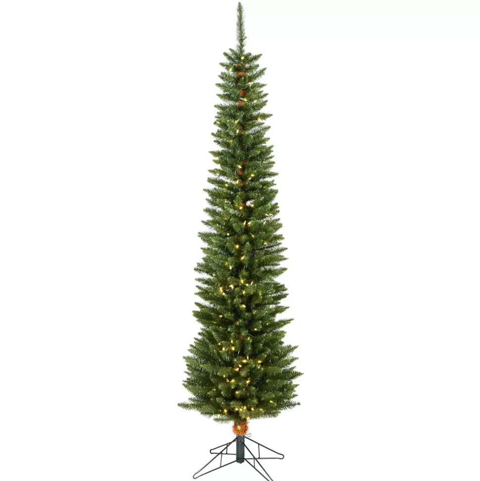 Cheap The Holiday Aisle 7.5' Green Artificial Christmas Tree With 225 Led Warm White Lights With Stand