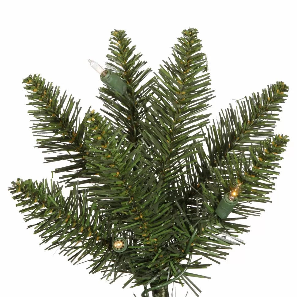 Cheap The Holiday Aisle 7.5' Green Artificial Christmas Tree With 225 Led Warm White Lights With Stand