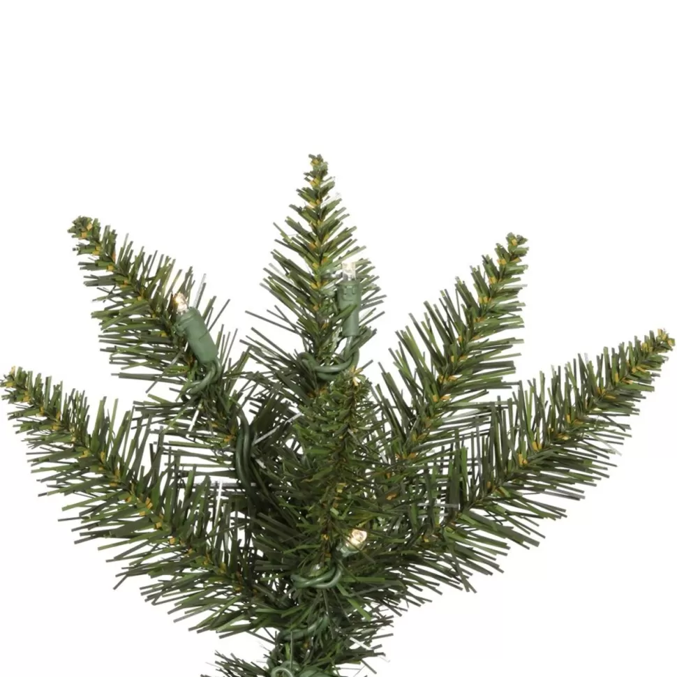 Cheap The Holiday Aisle 7.5' Green Artificial Christmas Tree With 225 Led Warm White Lights With Stand