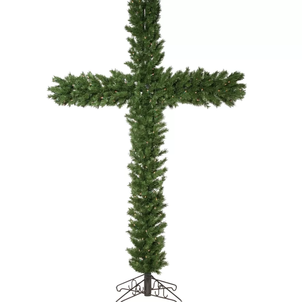 Clearance The Holiday Aisle 7.5' Green Artificial Christmas Tree With 250 Clear/White Lights