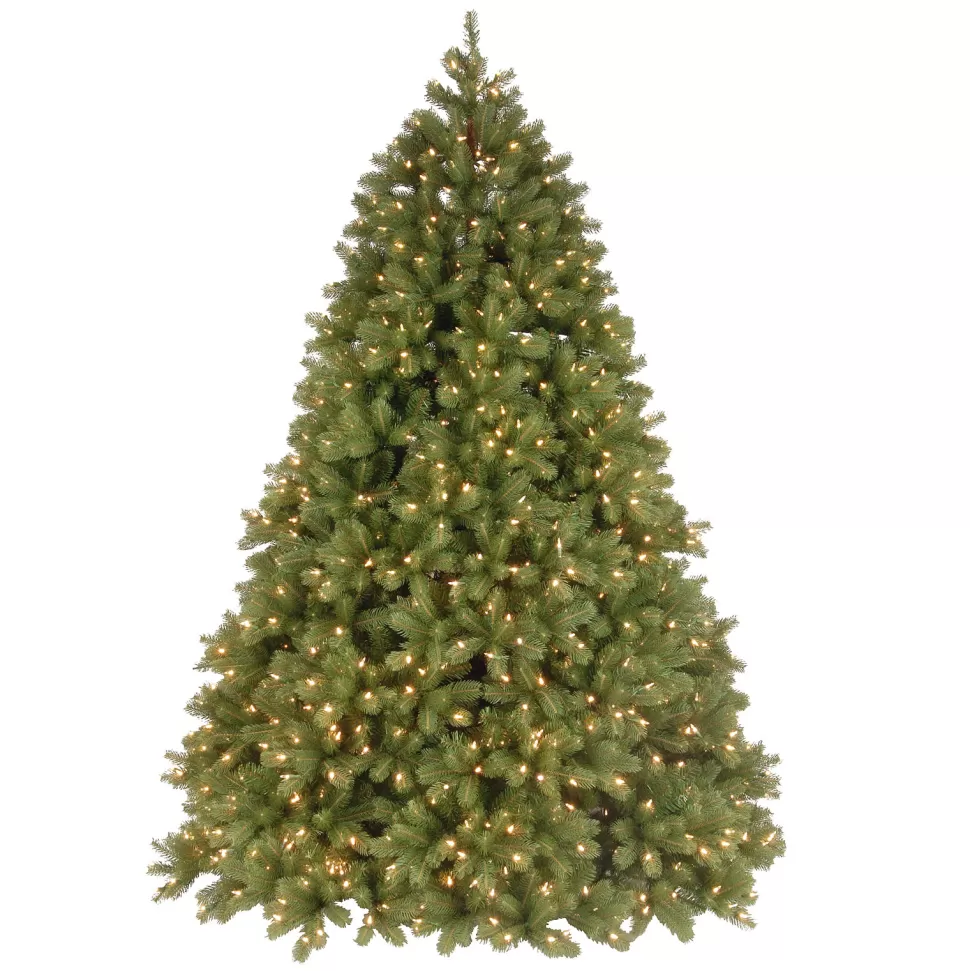 Clearance The Holiday Aisle 7.5' Green Fir Artificial Christmas Tree With 1200 Multi-Color Lights