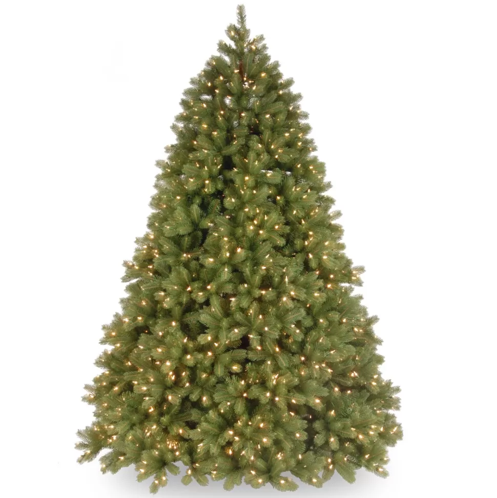 Clearance The Holiday Aisle 7.5' Green Fir Artificial Christmas Tree With 1200 Multi-Color Lights