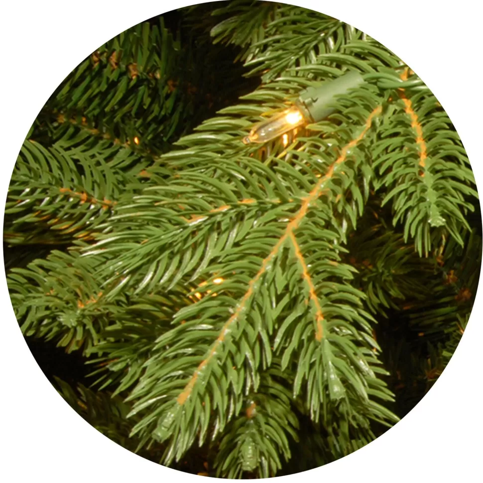 Clearance The Holiday Aisle 7.5' Green Fir Artificial Christmas Tree With 1200 Multi-Color Lights