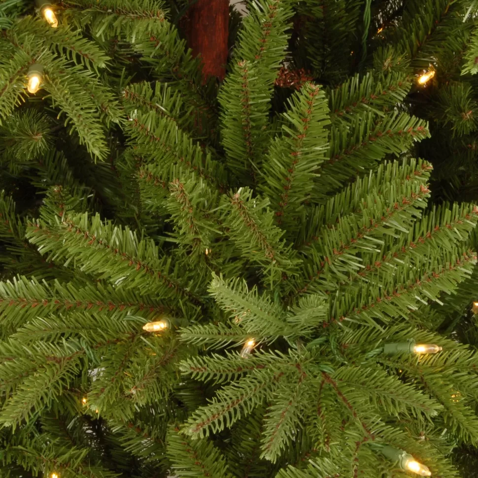 Discount Sand & Stable 7.5' Green Fir Artificial Christmas Tree With 450 Clear/White Lights