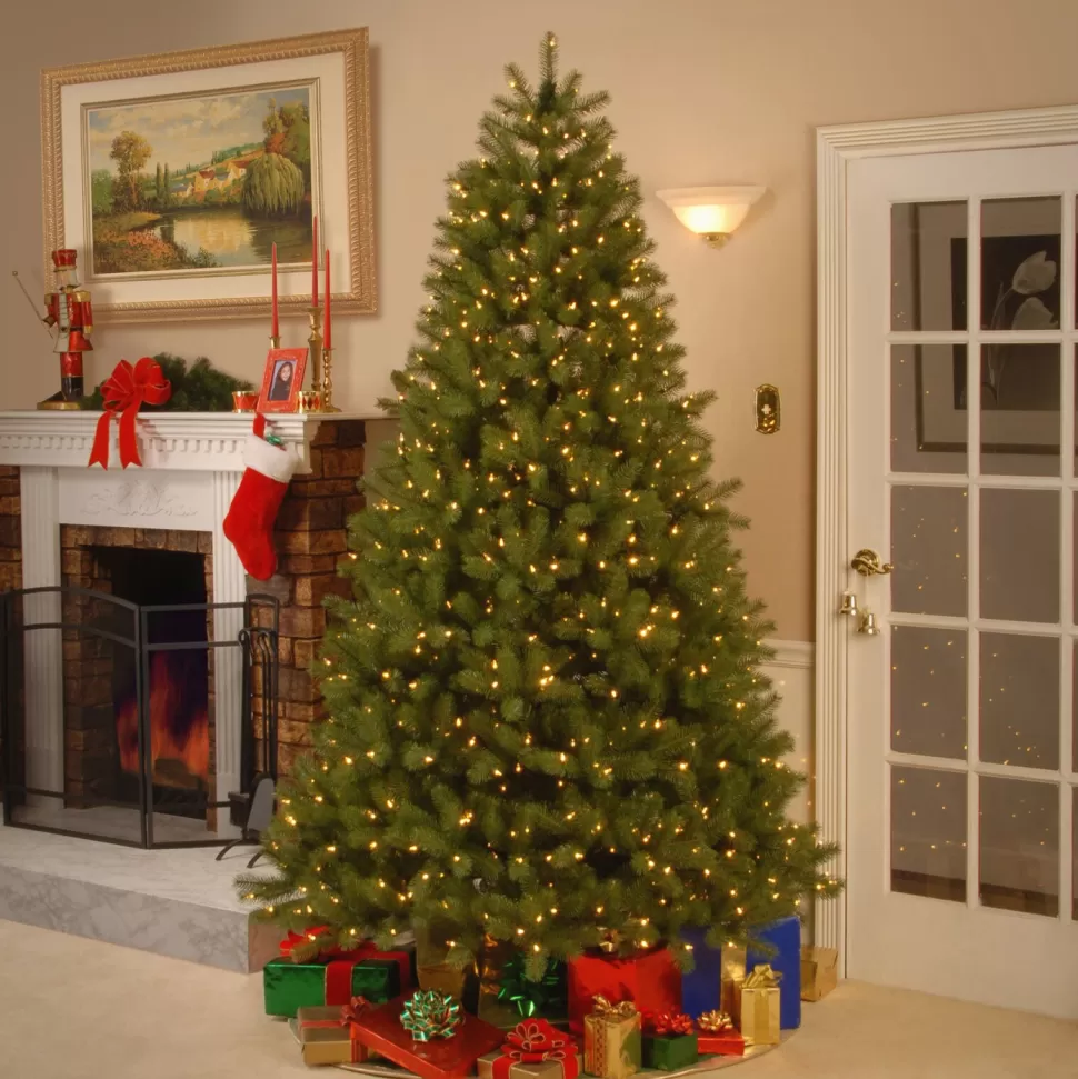 Discount The Holiday Aisle 7.5' Green Fir Artificial Christmas Tree With 700 Colored & Clear Lights