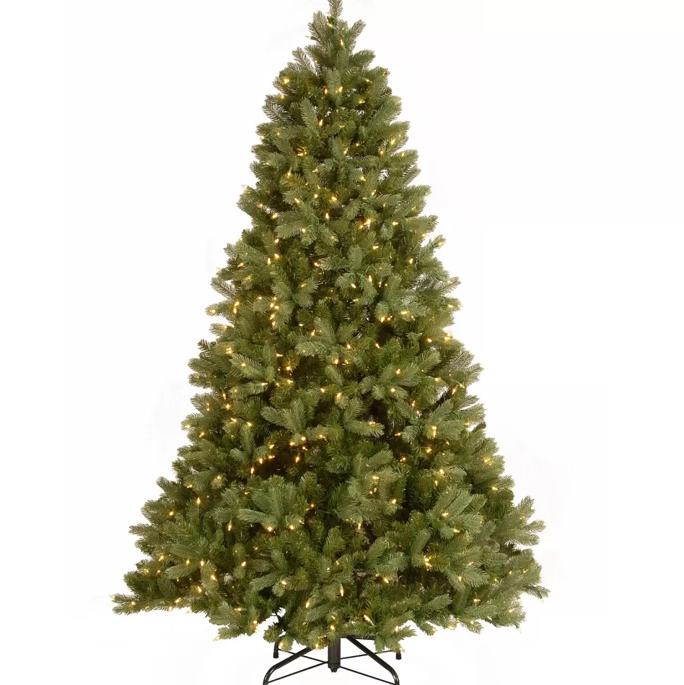 Discount The Holiday Aisle 7.5' Green Fir Artificial Christmas Tree With 700 Colored & Clear Lights