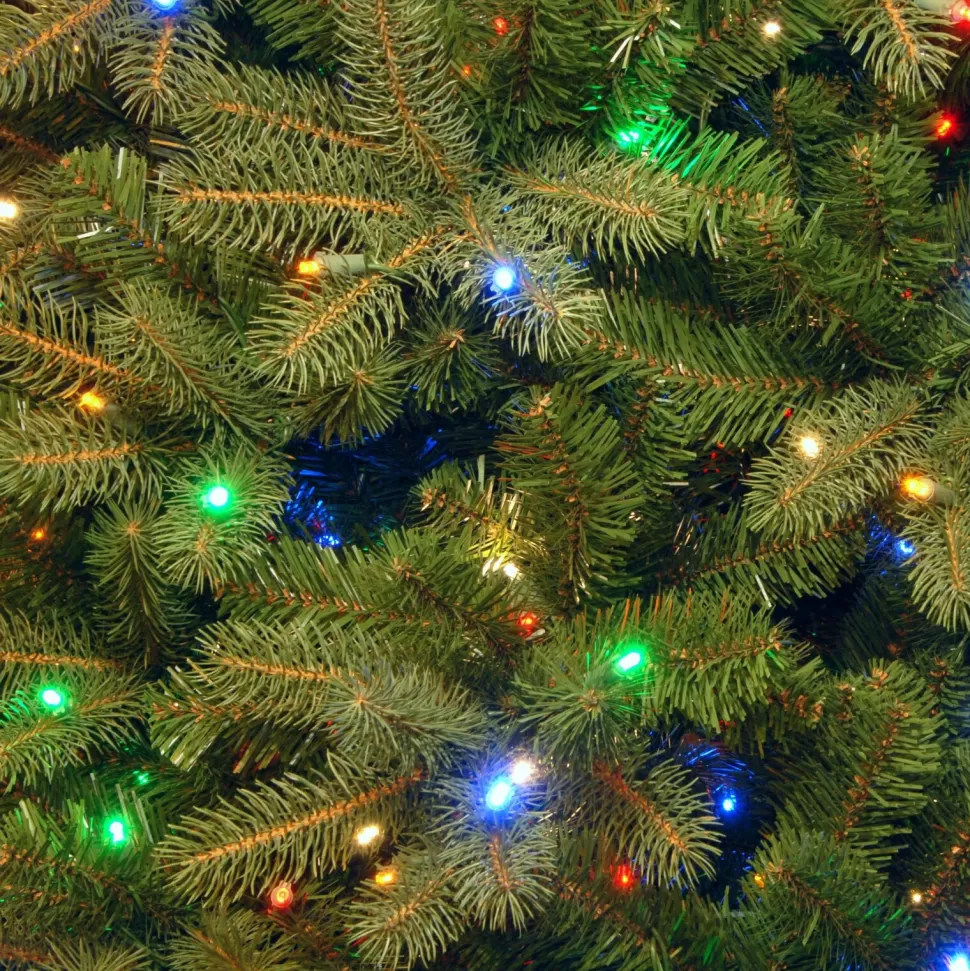 Discount The Holiday Aisle 7.5' Green Fir Artificial Christmas Tree With 700 Colored & Clear Lights