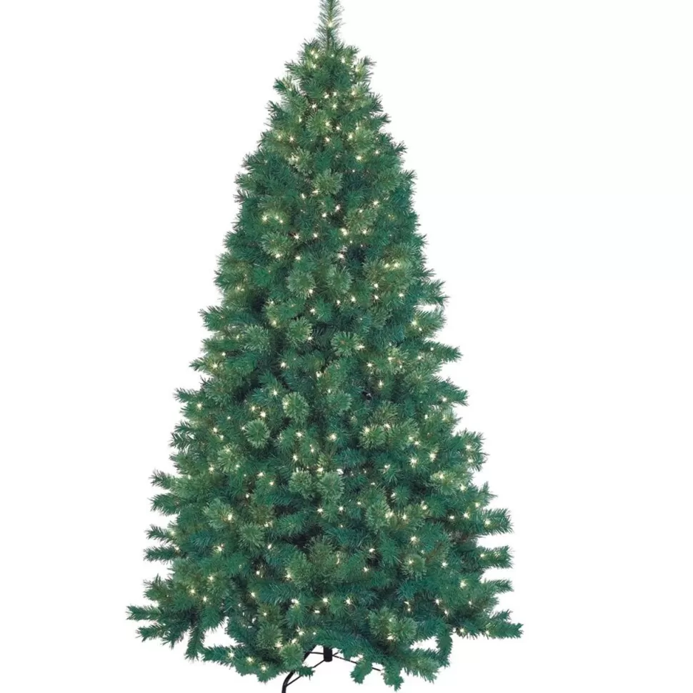 Best Sale The Holiday Aisle 7.5' Green Pine Artificial Christmas Tree With 600 Clear/White Lights