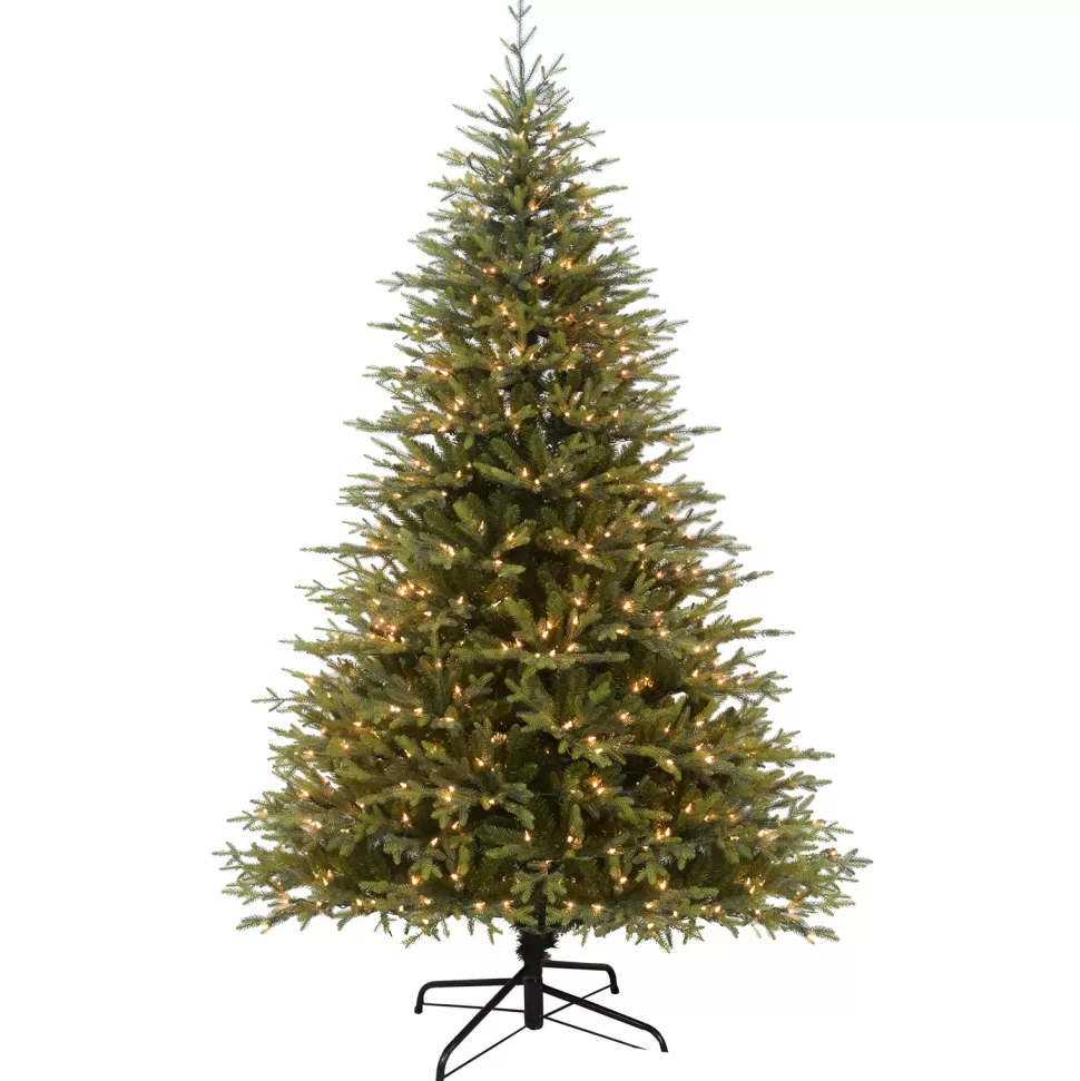 Best Sale The Holiday Aisle 7.5' Green Pine Artificial Christmas Tree With 700 Clear/White Lights
