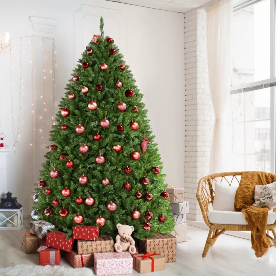Outlet The Holiday Aisle 7.5' Green Spruce Artificial Christmas Tree With 700 Clear & White Lights