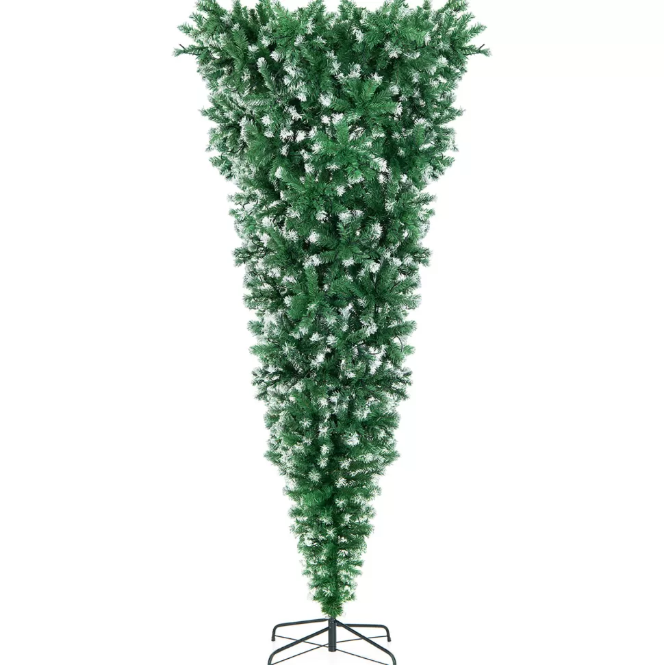 Clearance The Holiday Aisle 7.5' H Upside Down Green Cashmere Christmas Tree With 400 Led Lights