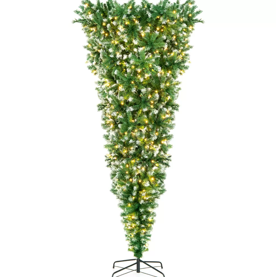 Clearance The Holiday Aisle 7.5' H Upside Down Green Cashmere Christmas Tree With 400 Led Lights