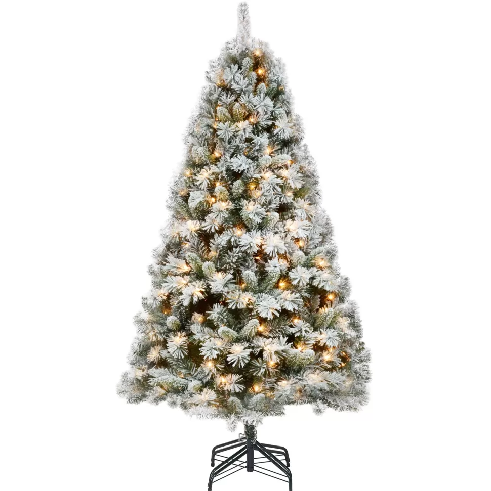 Discount The Holiday Aisle 7.5' White Spruce Artificial Christmas Tree With 800 Warm White Lights
