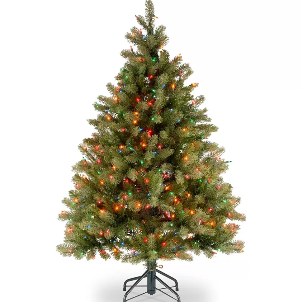 Clearance Three Posts 78" H Green Artificial Most Realistic Fir Christmas Tree With 650 Lights