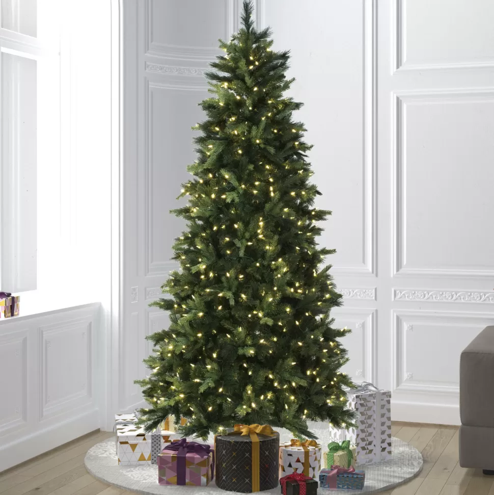 Outlet The Holiday Aisle 78'' H Green Realistic Spruce Christmas Tree With 500 Led Lights