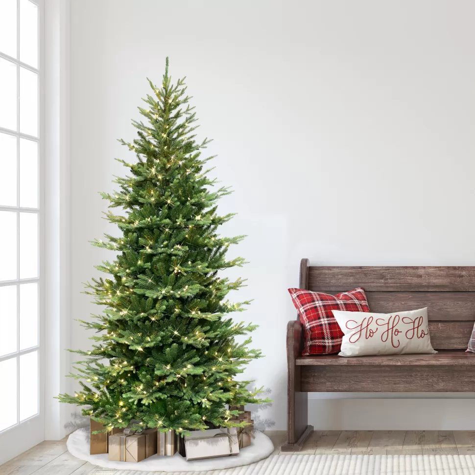 Flash Sale The Holiday Aisle 78" H Slender Green Pvc & Pe Blend Fir Christmas Tree With 350 Lights
