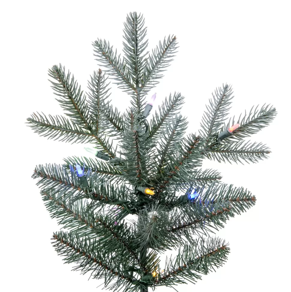 Store The Holiday Aisle 78'' Lighted Artificial Green Spruce Christmas Tree - Stand Included