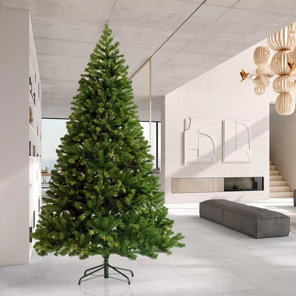 Cheap The Holiday Aisle 7' 6" H Green Realistic Artificial Fir Cashmere Christmas Tree With 400 Led Lights