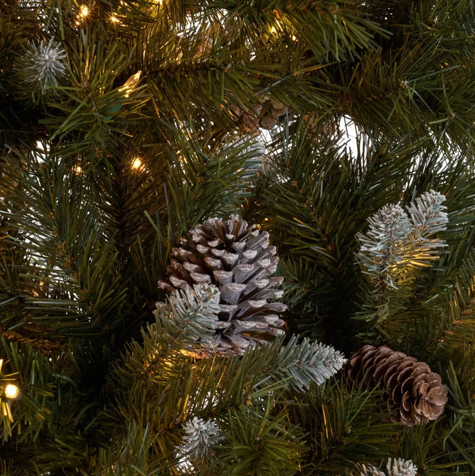 Cheap The Holiday Aisle 7' Frosted Green Spruce Artificial Christmas Tree With 450 Clear/White Lights