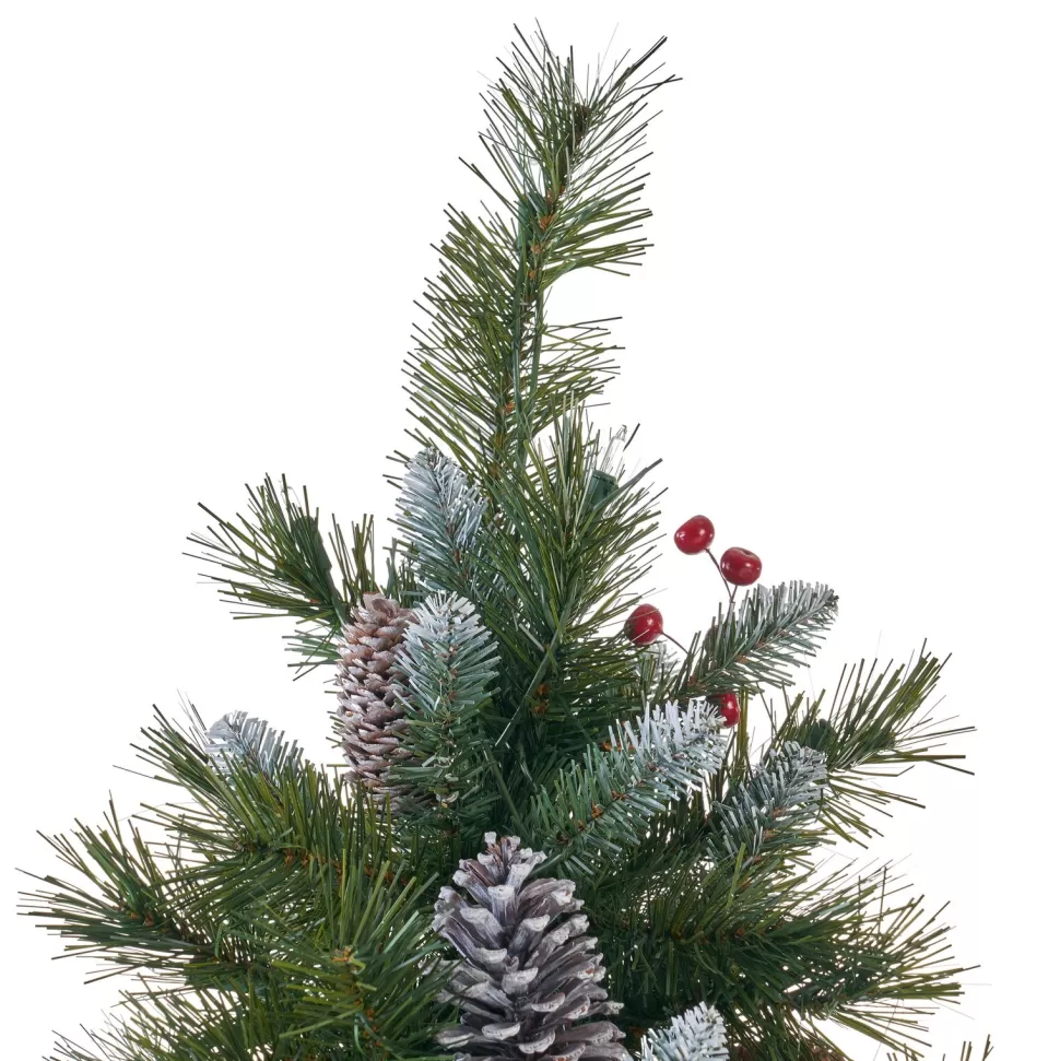 Cheap The Holiday Aisle 7' Frosted Green Spruce Artificial Christmas Tree With 450 Clear/White Lights