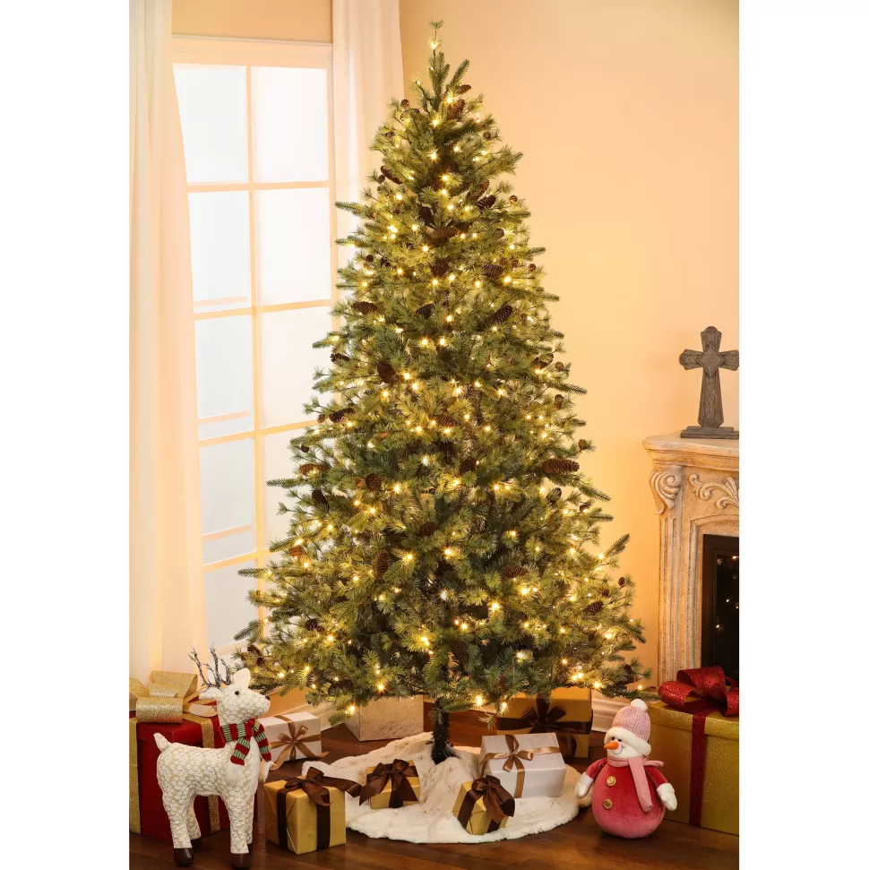 Sale The Holiday Aisle 7' Green Christmas Tree With 400 Led Lights