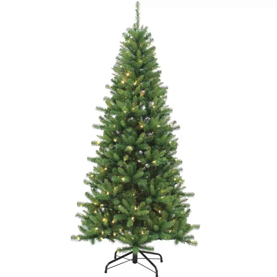 Flash Sale The Holiday Aisle 7' Green Pine Artificial Christmas Tree With 230 Multi-Colored Lights