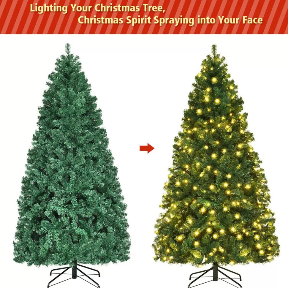 Hot The Holiday Aisle 7' Green Pine Artificial Christmas Tree With 300 Clear/White Lights