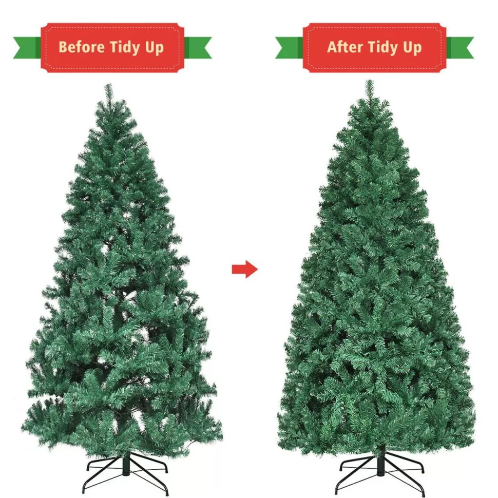 Hot The Holiday Aisle 7' Green Pine Artificial Christmas Tree With 300 Clear/White Lights