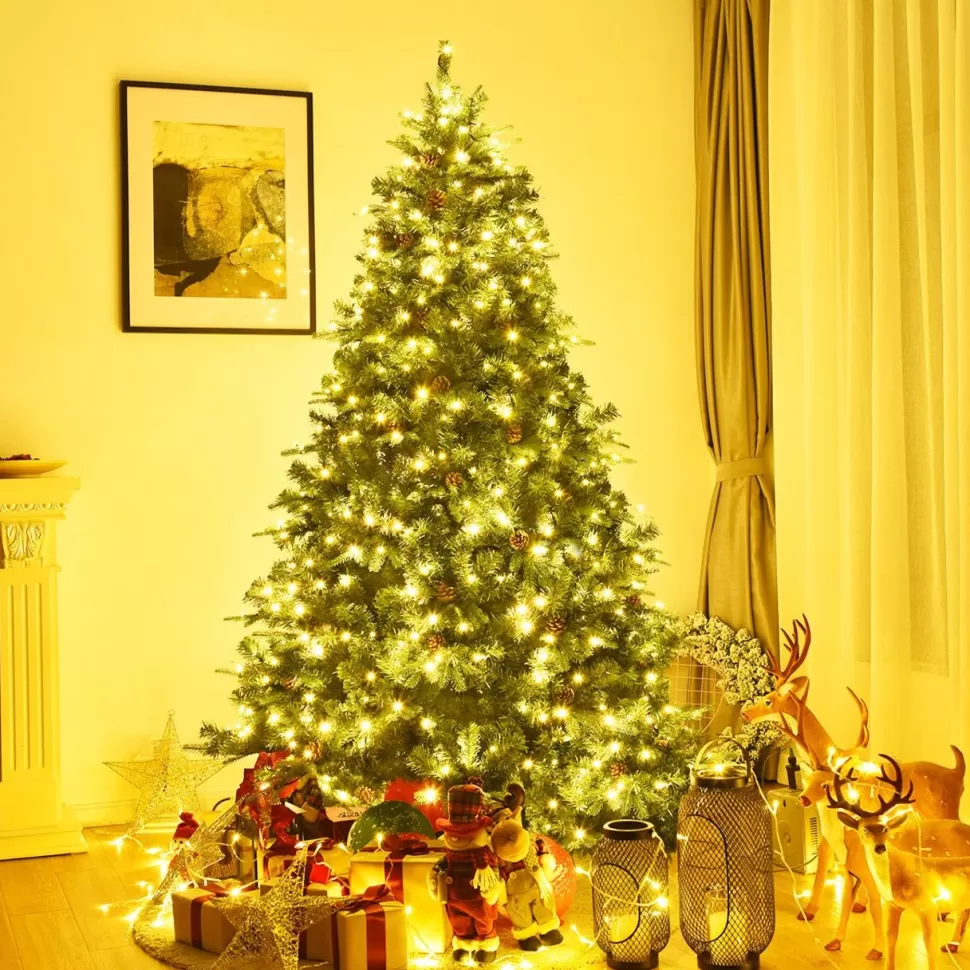 Store The Holiday Aisle 7' Green Pine Artificial Christmas Tree With 460 Single Colored Lights