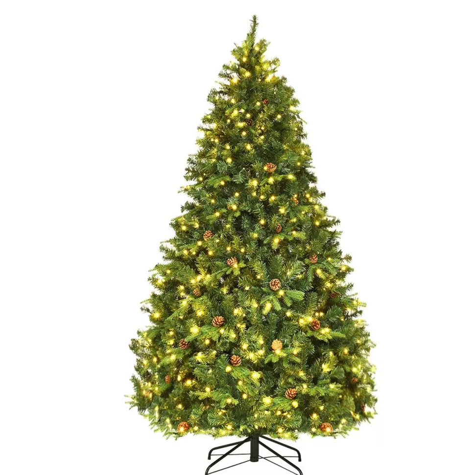 Store The Holiday Aisle 7' Green Pine Artificial Christmas Tree With 460 Single Colored Lights