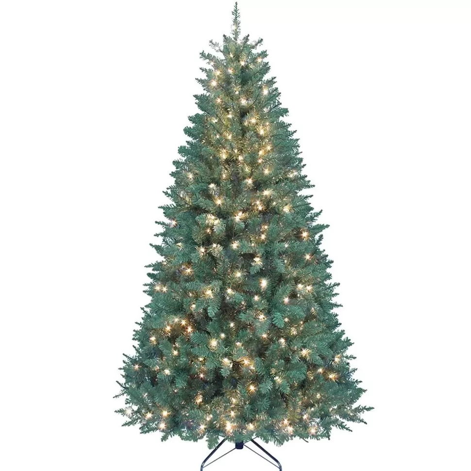 Hot Kurt Adler 7' Green Pine Christmas Tree With 350 Clear/White Lights