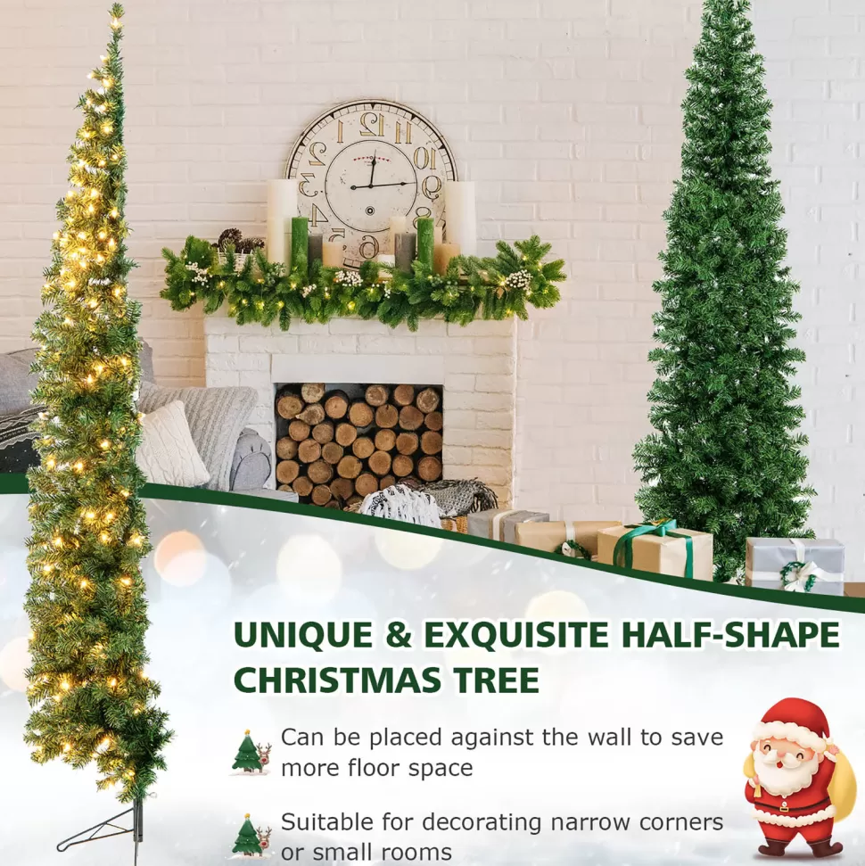 Online The Holiday Aisle 7' H Green Pine Cashmere Christmas Tree With 150 Mini Incandescent Lights