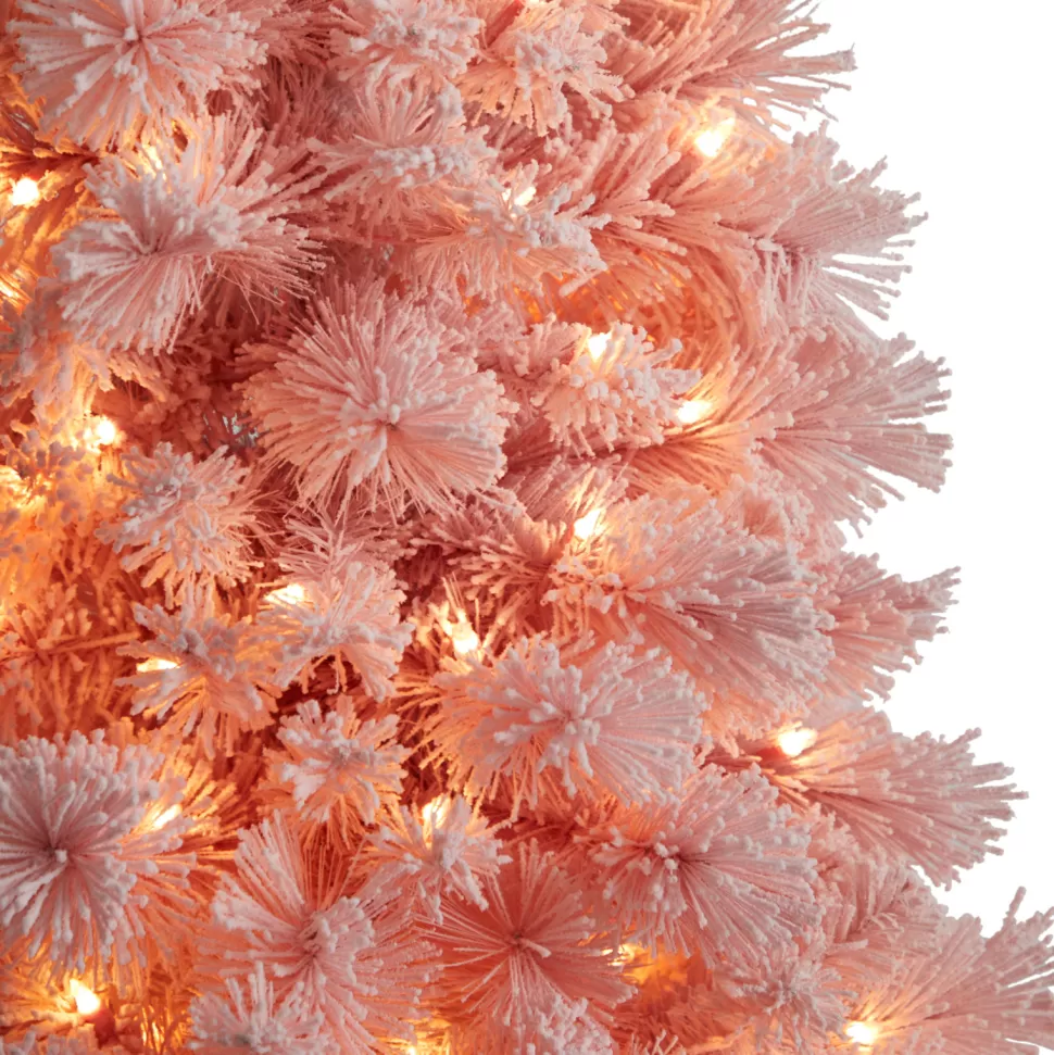 Fashion The Holiday Aisle 7' H Pink Pine Cashmere Christmas Tree With 300 Led Lights