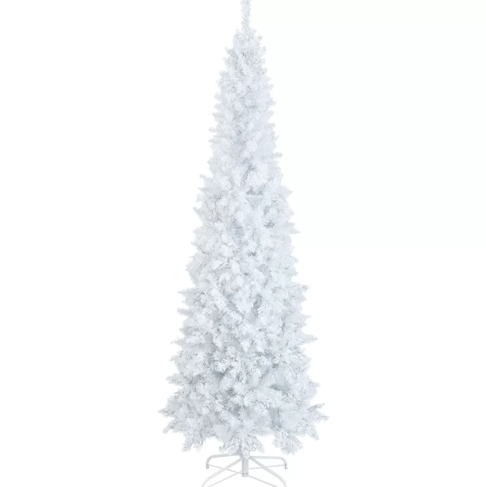 Fashion The Holiday Aisle 7' H Slender White Cashmere Christmas Tree With 300 Led Lights