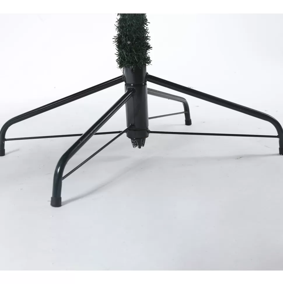 Sale The Holiday Aisle 7' White/Green Fir Artificial Christmas Tree With 400 Clear/White Lights