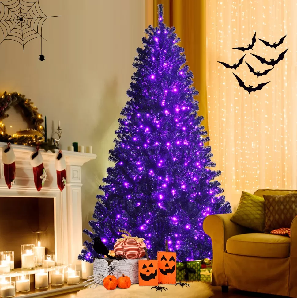 Discount The Holiday Aisle 84" H Black Pine Cashmere Christmas Tree With 500 Led Lights