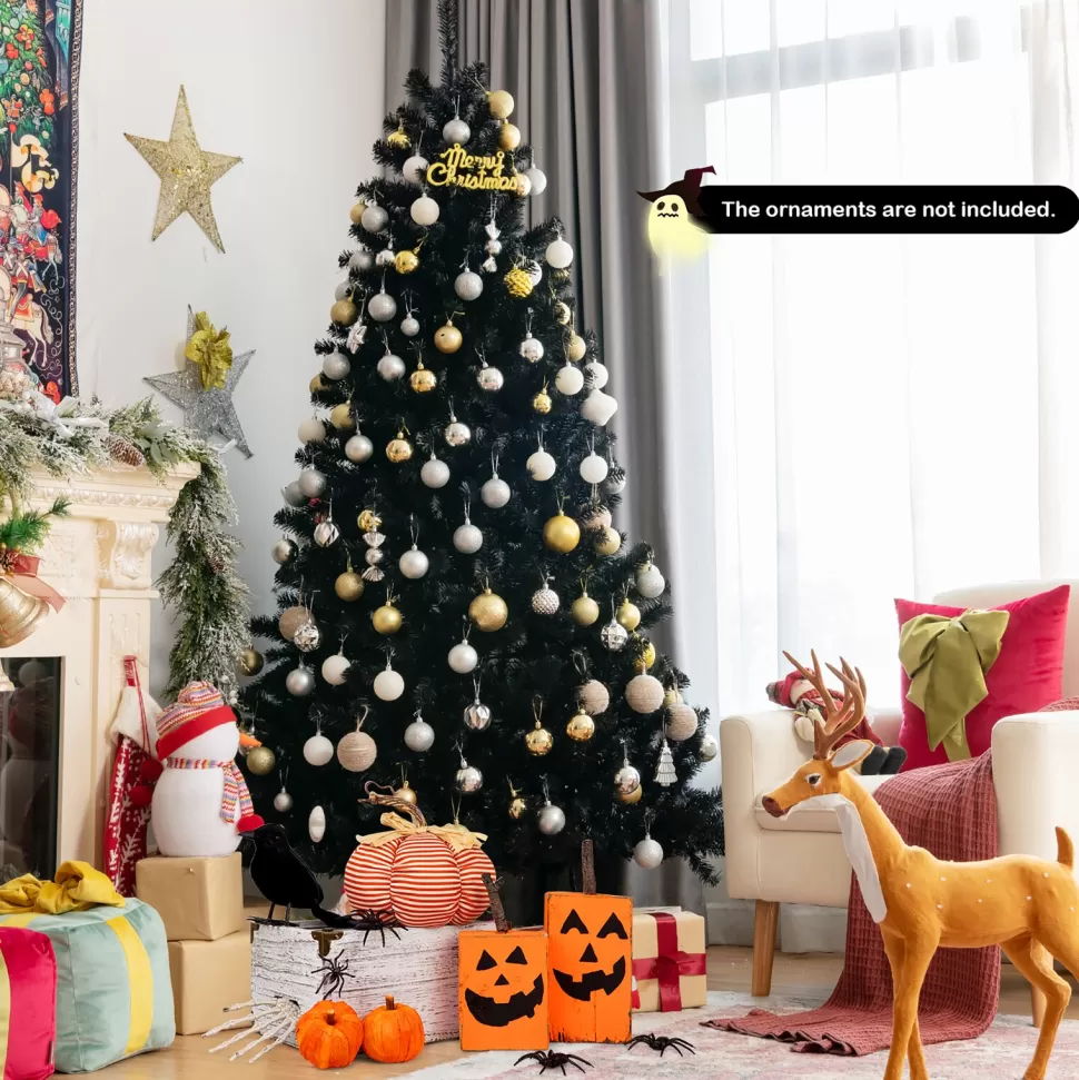 Discount The Holiday Aisle 84" H Black Pine Cashmere Christmas Tree With 500 Led Lights