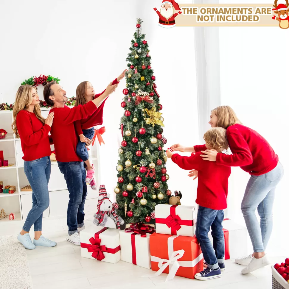 Online The Holiday Aisle 84" H Green Pine Christmas Tree With 150 Led Lights