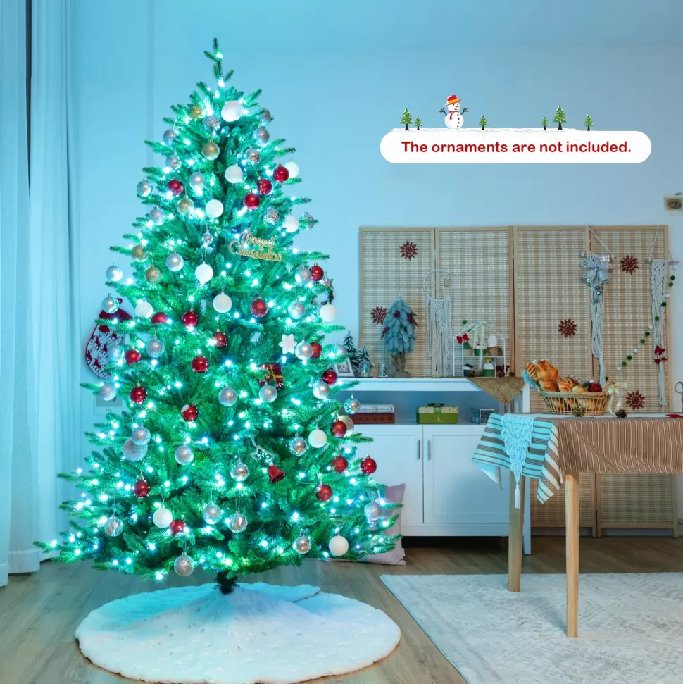 Online The Holiday Aisle 84'' H Green Realistic Cashmere Christmas Tree With 540 Led Lights