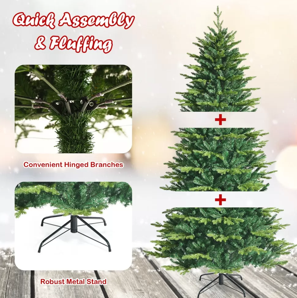 Online The Holiday Aisle 84'' H Green Realistic Cashmere Christmas Tree With 540 Led Lights