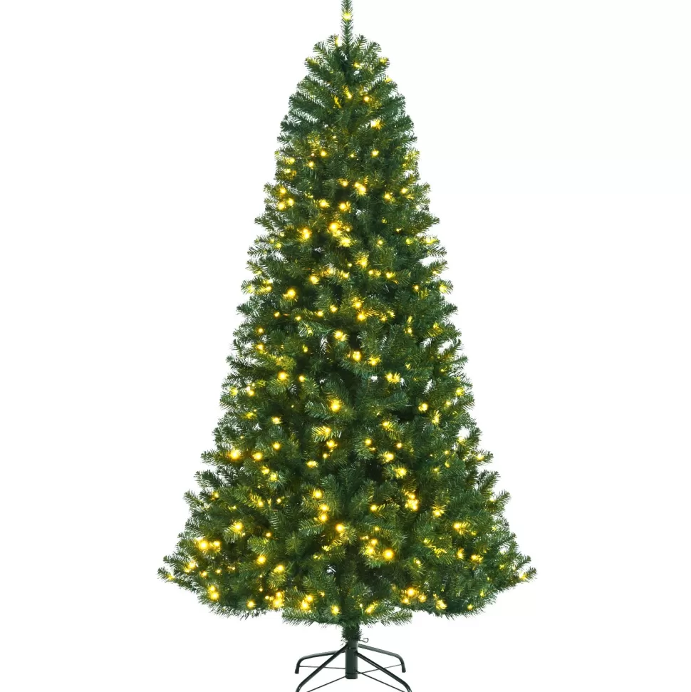Online The Holiday Aisle 84'' H Slender Green Artificial Spruce Christmas Tree With 500 Led Changing/Combination Lights