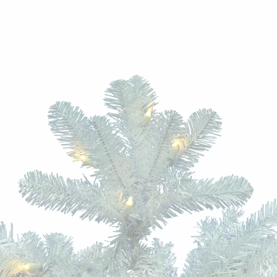Discount The Holiday Aisle 8.5' White Pine Artificial Christmas Tree With 260 Clear Lights