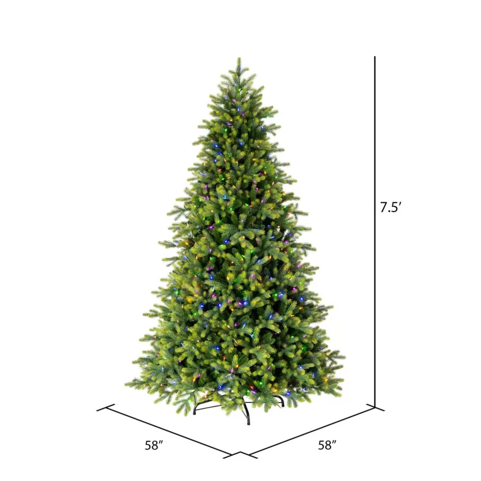 Online Vickerman 90'' H Green Realistic Fir Christmas Tree With 750 Led Color Changing/Combination Lights