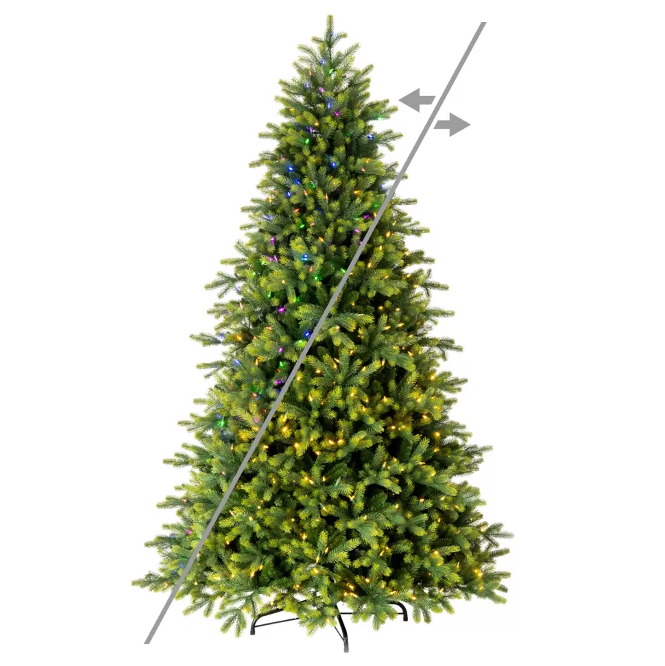 Online Vickerman 90'' H Green Realistic Fir Christmas Tree With 750 Led Color Changing/Combination Lights
