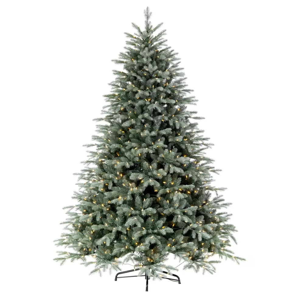Best Sale The Holiday Aisle 90'' H Green Realistic Spruce Christmas Tree With 750 Led Lights