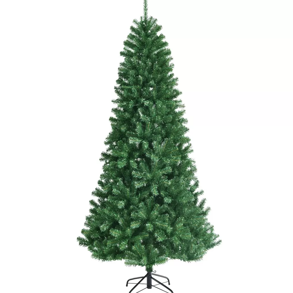 Discount The Holiday Aisle 96'' H Slender Green Spruce Christmas Tree With 600 Led Color Changing/Combination Lights