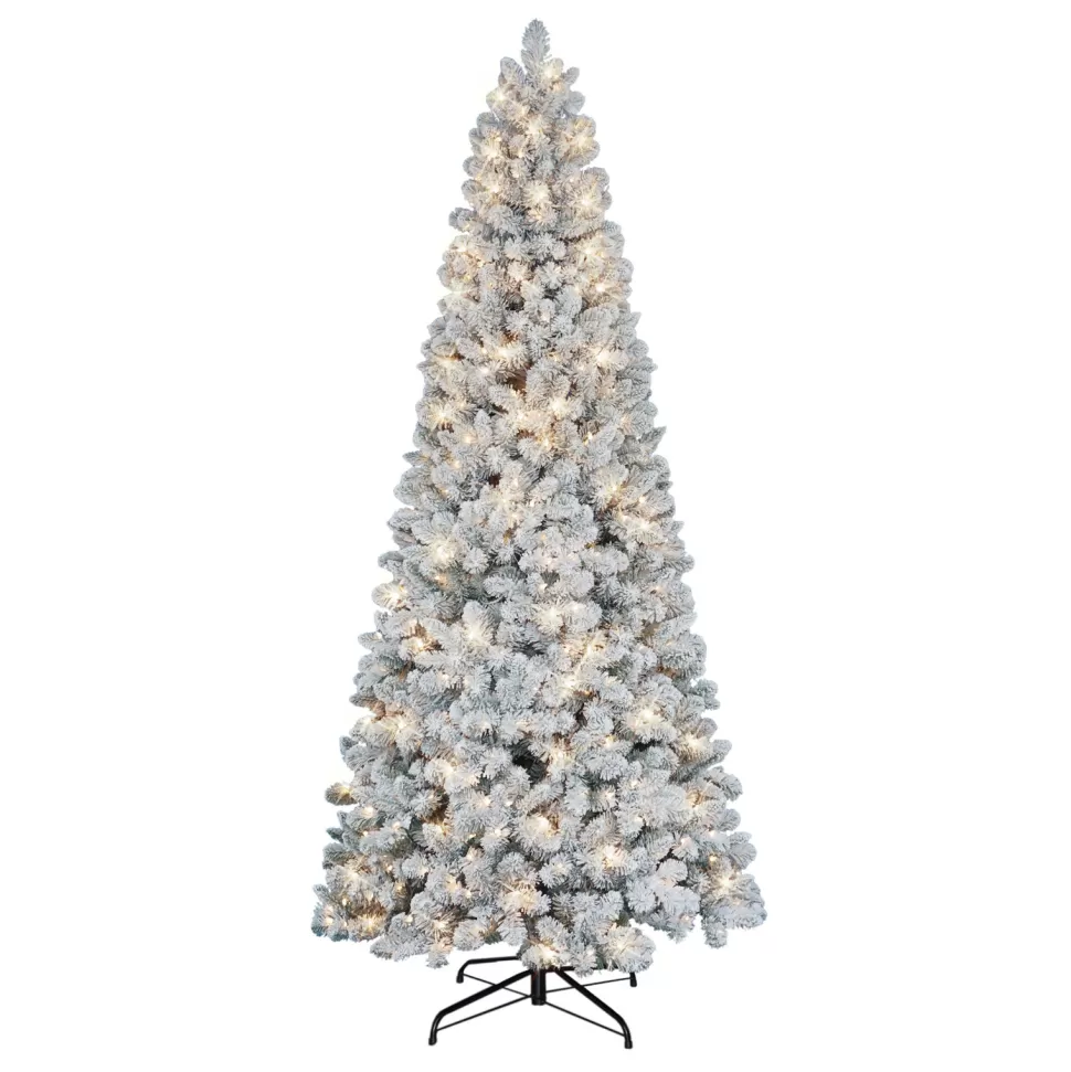 Best Sale The Holiday Aisle 9' H Slender Green Pine Christmas Tree With 700 Lights