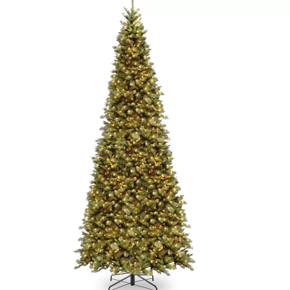 Flash Sale The Holiday Aisle Adrihana Slender Green Christmas Tree Realistic Artificial Fir Cashmere Christmas Tree