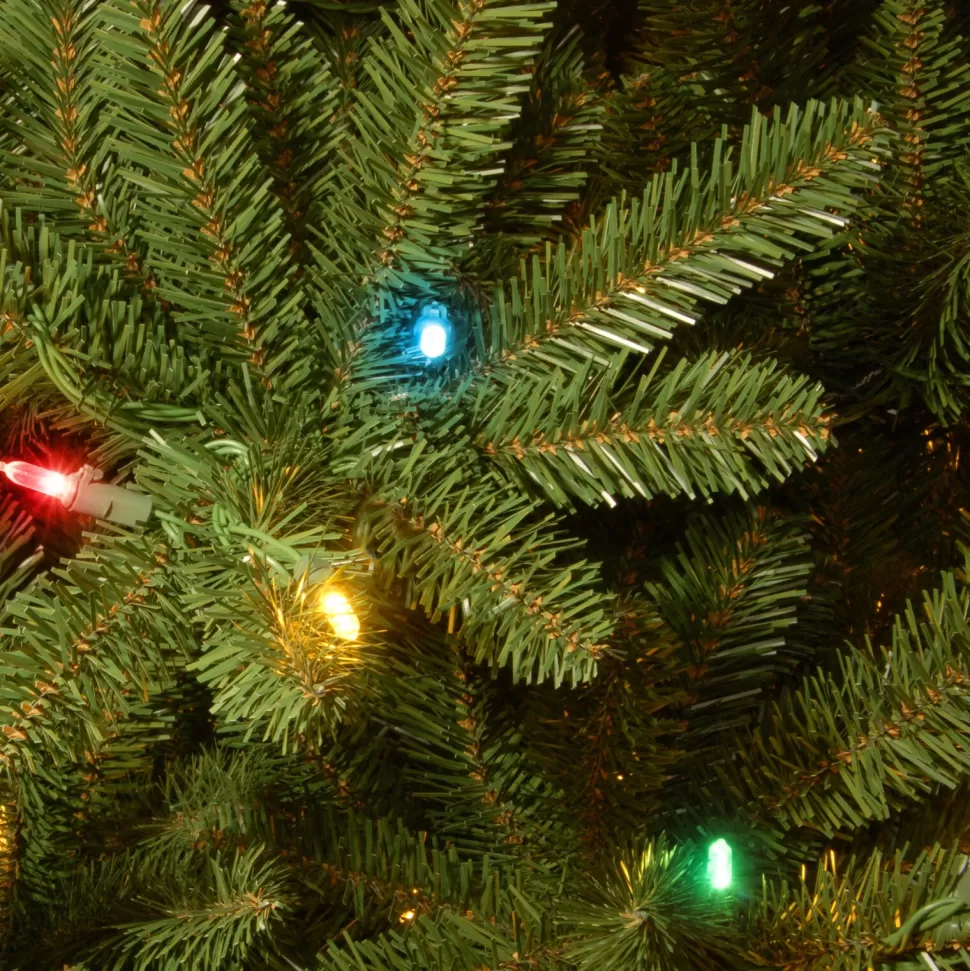 Sale Red Barrel Studio Baldrik 4.5' Green Artificial Christmas Tree With 300 Multi-Color Lights