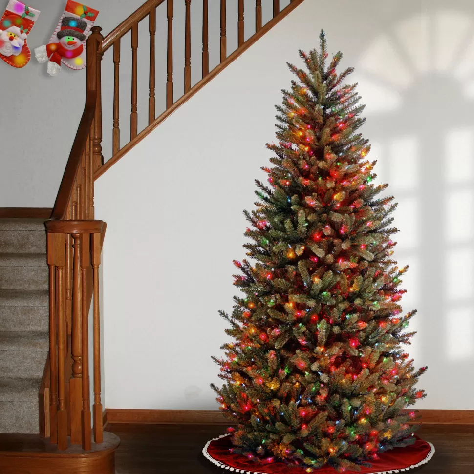 Hot Red Barrel Studio Baldrik 9' Lighted Artificial Fraser Fir Christmas Tree - Stand Included